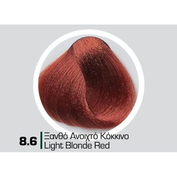 8.6 Ξανθό Ανοιχτό Κόκκινο 60ml - Αναλογία Ανάμιξης 1:1