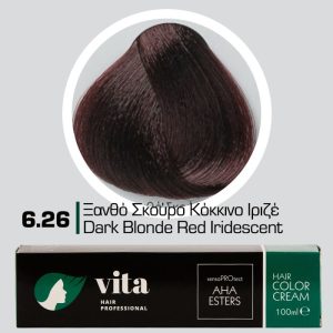 6.26 Ξανθό Σκούρο Κόκκινο Ιριζέ 100ml - Αναλογία Ανάμιξης 1:1