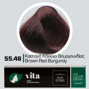 55.46 Καστανό Κόκκινο Βουργουνδίας 100ml - Αναλογία Ανάμιξης 1:1
