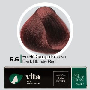 6.6 Ξανθό Σκούρο Κόκκινο 100ml - Αναλογία Ανάμιξης 1:1