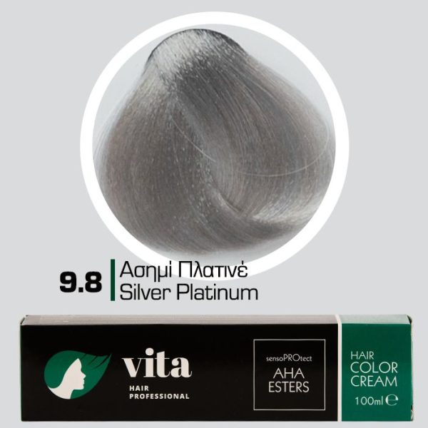 9.8 Βαφή Ασημί - Πλατινέ 100ml - Αναλογία Ανάμιξης 1:1