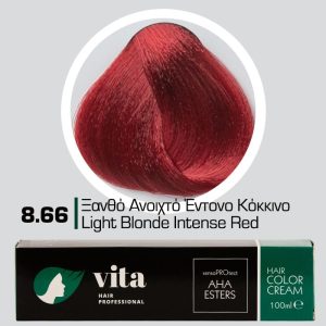 8.66 Ξανθό Ανοιχτό Έντονο κόκκινο 100ml - Αναλογία Ανάμιξης 1:1