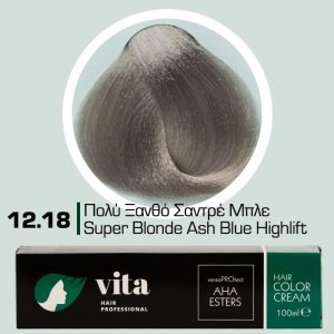 12.18 Πολύ Ξανθό Σαντρέ Μπλε 100ml - Αναλογία Ανάμιξης 1:1
