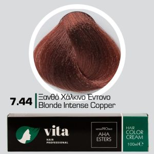 7.44 Ξανθό Χάλκινο Έντονο 100ml - Αναλογία Ανάμιξης 1:1