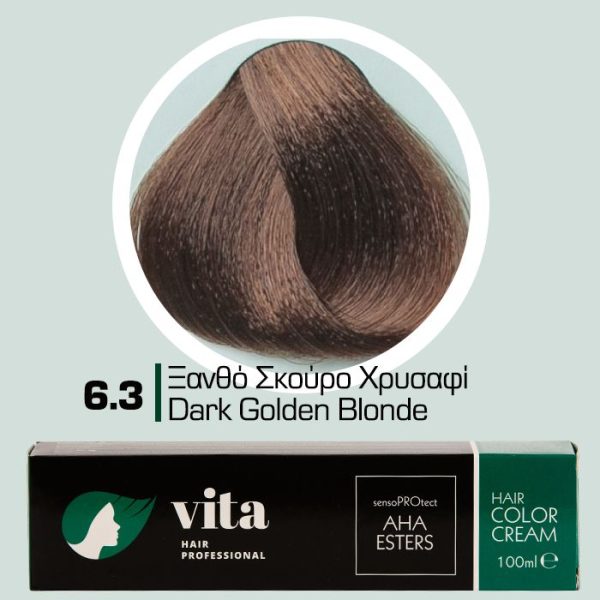 6.3 Ξανθό Σκούρο Χρυσαφί 100ml - Αναλογία Ανάμιξης 1:1