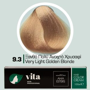 9.3 Ξανθό Πολύ Ανοιχτό Χρυσαφί 100ml - Αναλογία Ανάμιξης 1:1