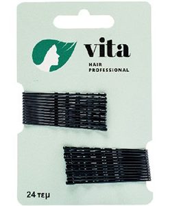 Τσιμπιδάκι VITAHP TK-50 (50mm) Καρτέλα Μαύρο 24τεμ.