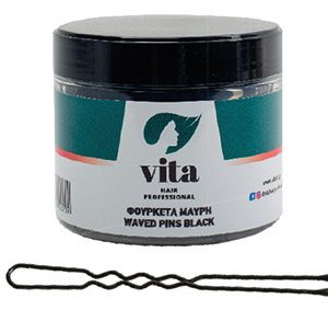 Φουρκέτα VITAHP ΤΚ-126 (60mm) Βάζο - Μαύρη 250gr.